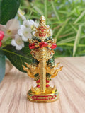 Thao Wetsuwan Amulet - Powerful Protection Amulet with Giant Face of the Deity Default Title