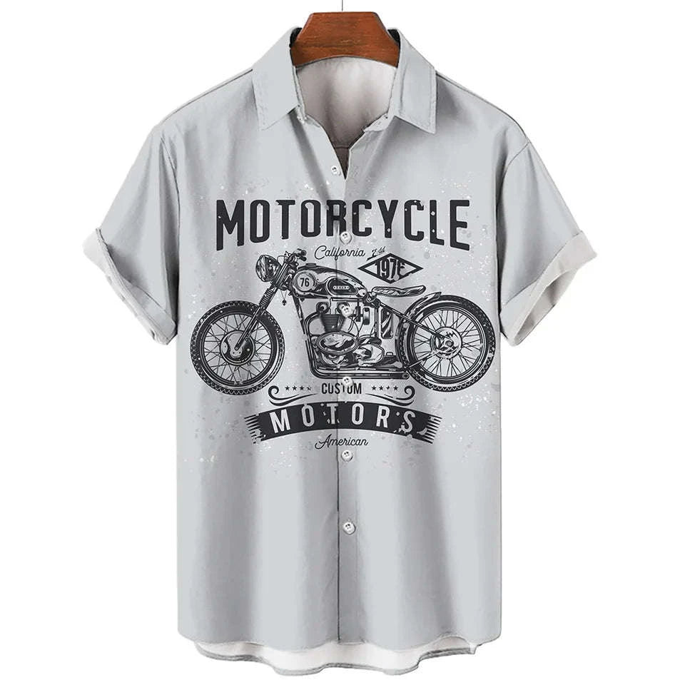 🏍️ The 1971 Moto-Legend Edition: Premium Men’s Vintage Motorcycle Graphic Shirt – High-Definition 3D Heritage Biker Print, Breathable Summer Performance Fabric, and Sophisticated Urban-Retro Short-Sleeve Tee (S-5XL)