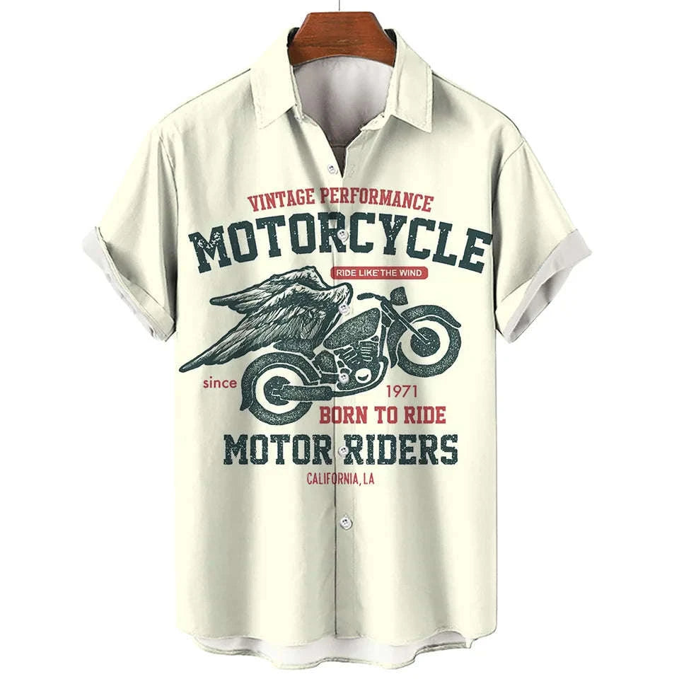 🏍️ The 1971 Moto-Legend Edition: Premium Men’s Vintage Motorcycle Graphic Shirt – High-Definition 3D Heritage Biker Print, Breathable Summer Performance Fabric, and Sophisticated Urban-Retro Short-Sleeve Tee (S-5XL)