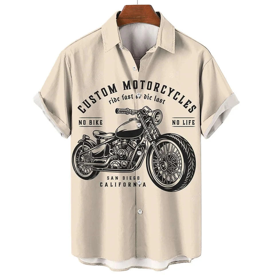 🏍️ The 1971 Moto-Legend Edition: Premium Men’s Vintage Motorcycle Graphic Shirt – High-Definition 3D Heritage Biker Print, Breathable Summer Performance Fabric, and Sophisticated Urban-Retro Short-Sleeve Tee (S-5XL)