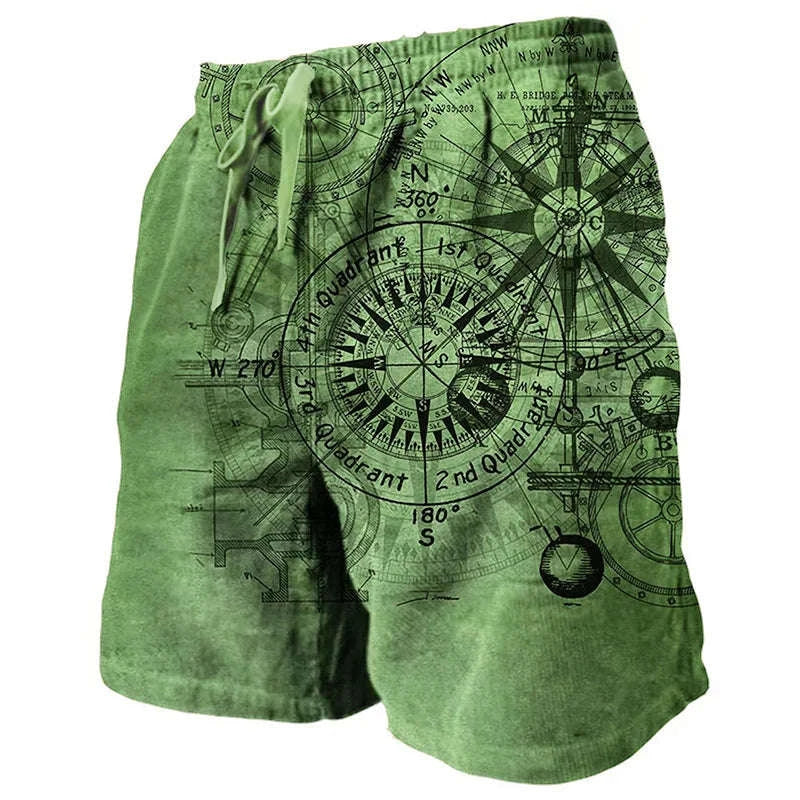 ☁️ The 3D Terry-Luxe Masterpiece: Premium Men's Casual Graphic Shorts – High-Definition Digital Print, Ultra-Soft Breathable Micro-Terry Fabric, and Mid-Rise Elastic Drawstring Waist (Daily & Holiday Ready) DK2024TGBA068