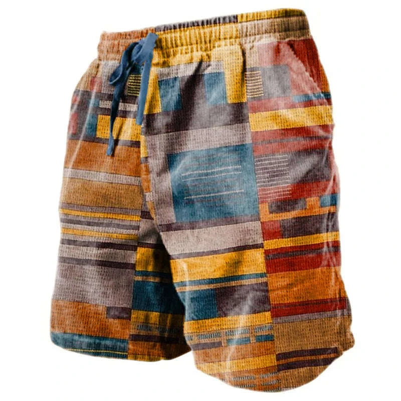 ☁️ The 3D Terry-Luxe Masterpiece: Premium Men's Casual Graphic Shorts – High-Definition Digital Print, Ultra-Soft Breathable Micro-Terry Fabric, and Mid-Rise Elastic Drawstring Waist (Daily & Holiday Ready) DK2024TGBA064