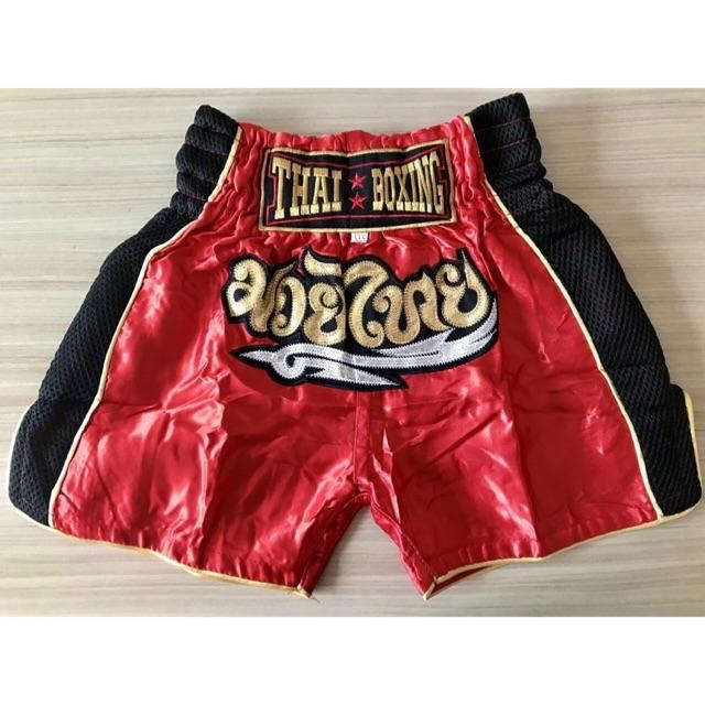 🏮 The Aero-Warrior: Premium Mesh-Tech Muay Thai Shorts – Breathable Side-Panel Satin Trunks, Advanced Ventilation Series, Handcrafted Export Grade for All Ages (Red Muay Thai shorts)