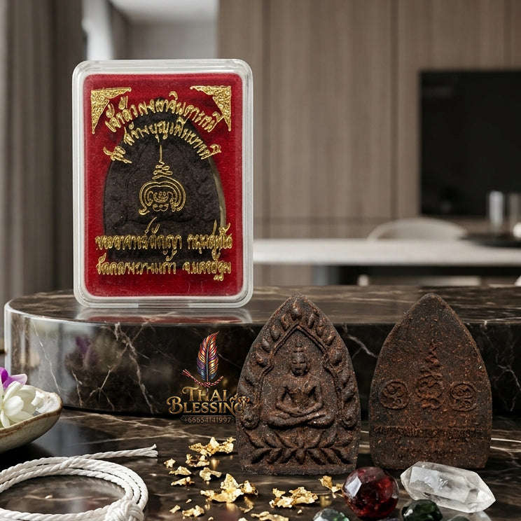 ✨ [The Alchemy of Infinite Wealth] Sacred "Phra Chao Sua" (Tycoon Buddha) – Blessed with "Ya Chindamani" (The Wish-Fulfilling Alchemical Powder) – Master-Blessed by Phra Ajarn Sanya, Wat Klang Bang Kaeo (2012) Thai Blessing Co By RURUECHA