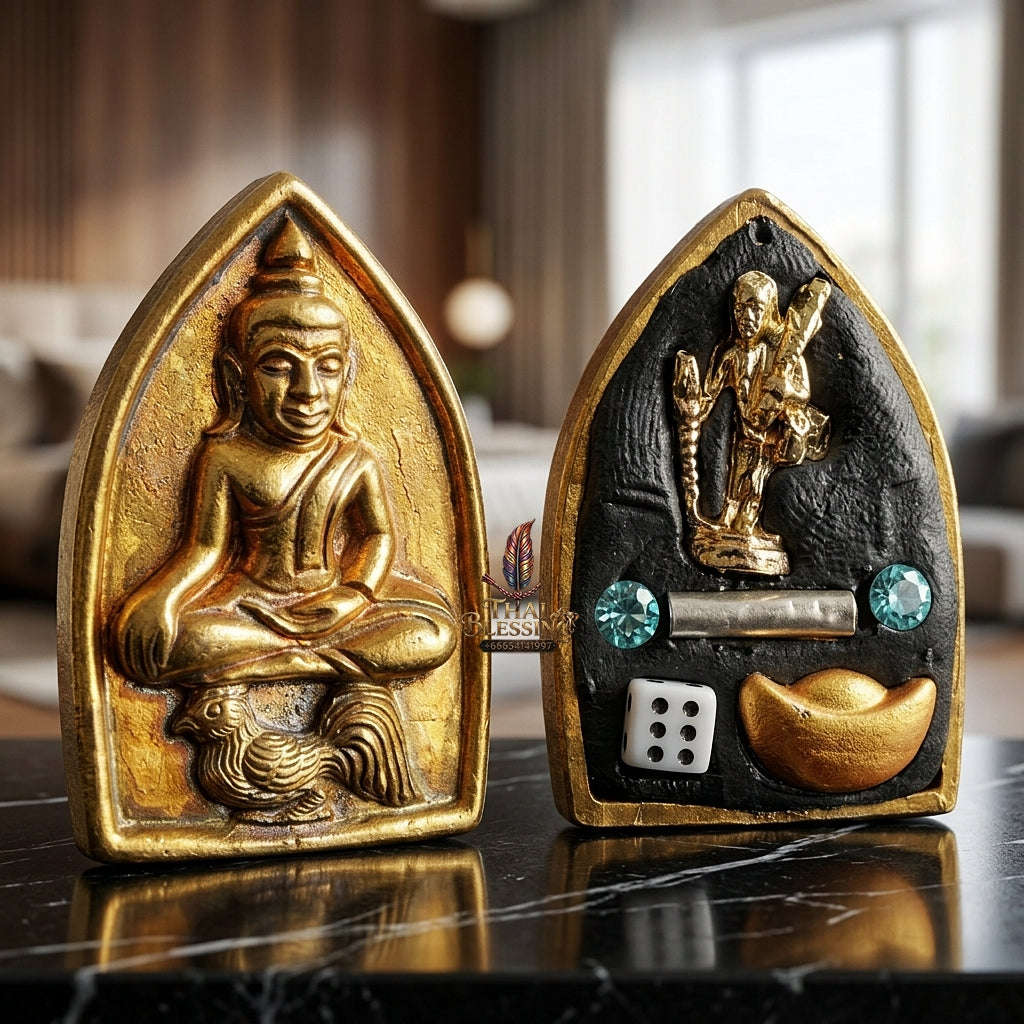 💥 THE ANCIENT BRASS MASTERPIECE OF SOVEREIGN ATTRACTION: THE KHRU BA BAENG MAHA HLONG SUD RAK SAEN SANEHA (BRONZE/BRASS EDITION)!  Sacred "Khun Phaen Maha Hlong – Sud Rak Saen Saneh Edition Thai Blessing Co By RURUECHA