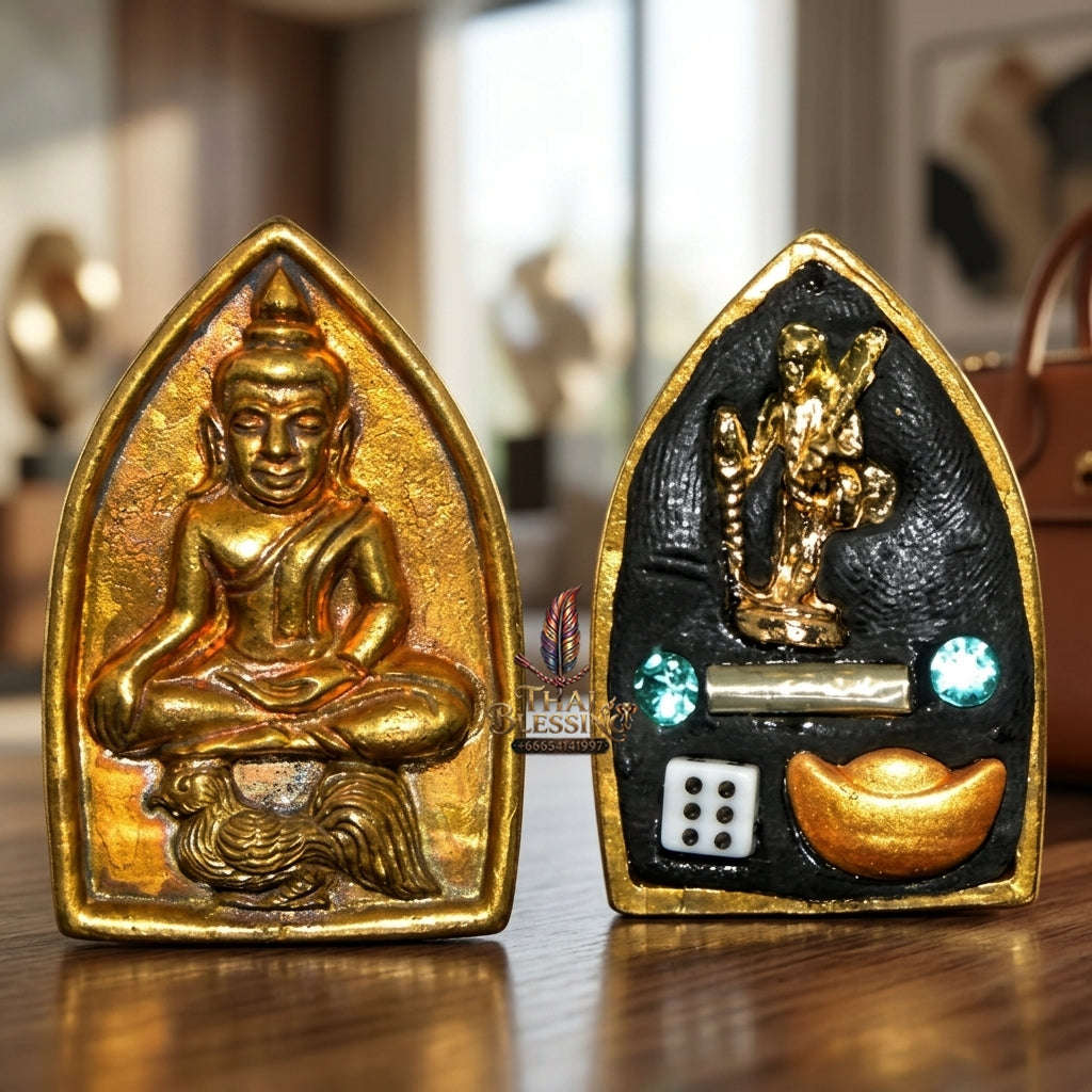💥 THE ANCIENT BRASS MASTERPIECE OF SOVEREIGN ATTRACTION: THE KHRU BA BAENG MAHA HLONG SUD RAK SAEN SANEHA (BRONZE/BRASS EDITION)!  Sacred "Khun Phaen Maha Hlong – Sud Rak Saen Saneh Edition Thai Blessing Co By RURUECHA