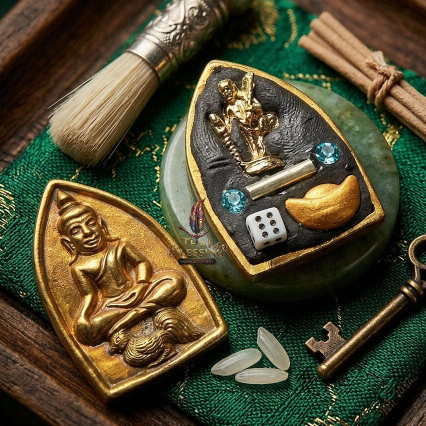 💥 THE ANCIENT BRASS MASTERPIECE OF SOVEREIGN ATTRACTION: THE KHRU BA BAENG MAHA HLONG SUD RAK SAEN SANEHA (BRONZE/BRASS EDITION)!  Sacred "Khun Phaen Maha Hlong – Sud Rak Saen Saneh Edition Thai Blessing Co By RURUECHA