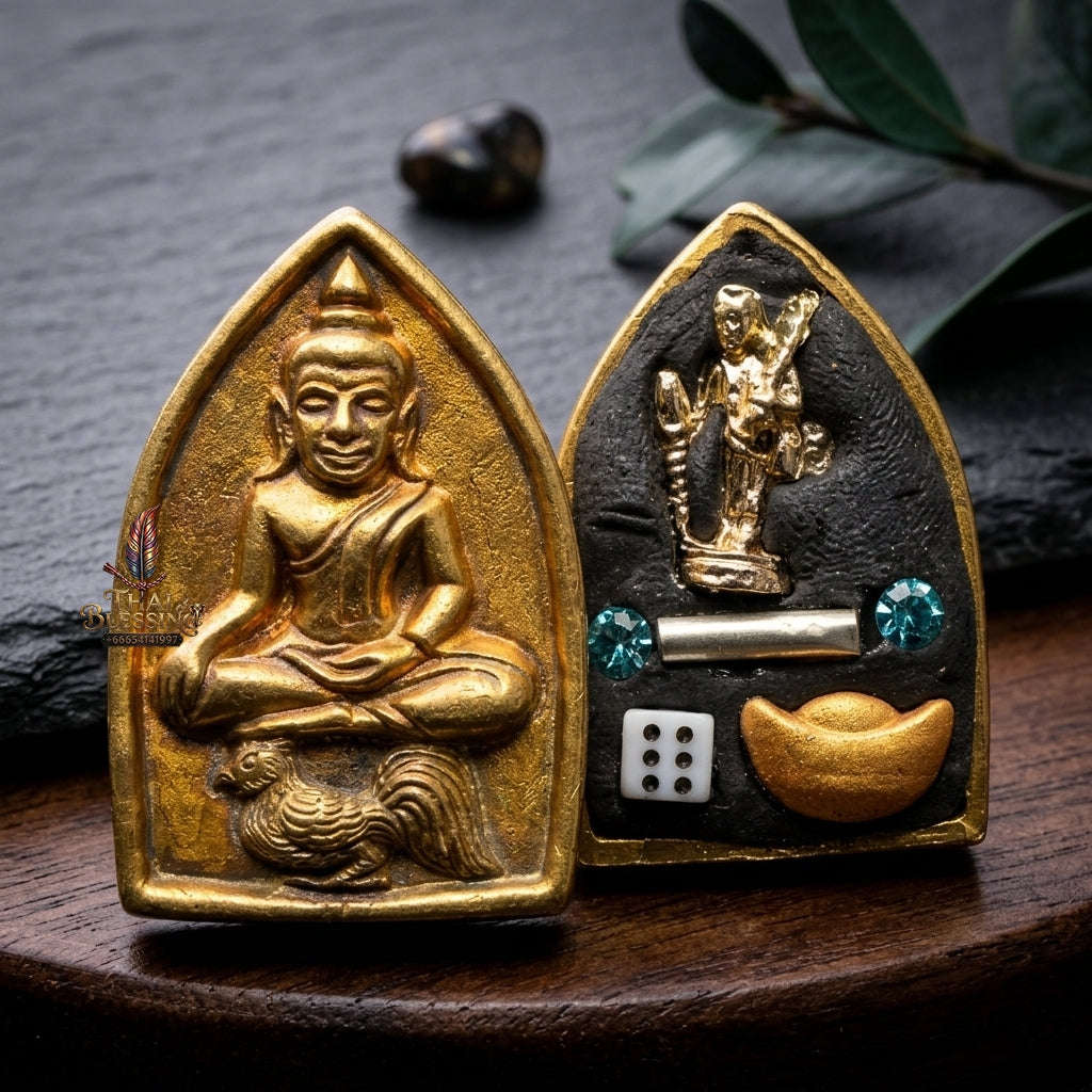 💥 THE ANCIENT BRASS MASTERPIECE OF SOVEREIGN ATTRACTION: THE KHRU BA BAENG MAHA HLONG SUD RAK SAEN SANEHA (BRONZE/BRASS EDITION)!  Sacred "Khun Phaen Maha Hlong – Sud Rak Saen Saneh Edition Thai Blessing Co By RURUECHA