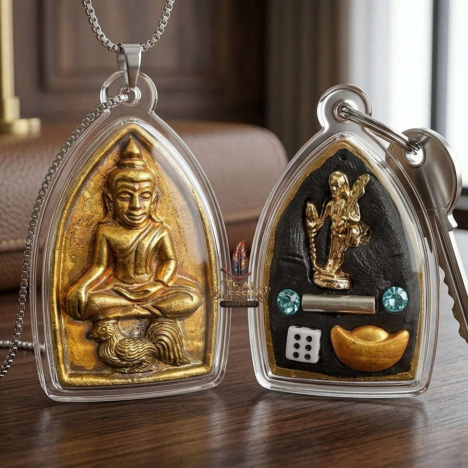 💥 THE ANCIENT BRASS MASTERPIECE OF SOVEREIGN ATTRACTION: THE KHRU BA BAENG MAHA HLONG SUD RAK SAEN SANEHA (BRONZE/BRASS EDITION)!  Sacred "Khun Phaen Maha Hlong – Sud Rak Saen Saneh Edition Thai Blessing Co By RURUECHA