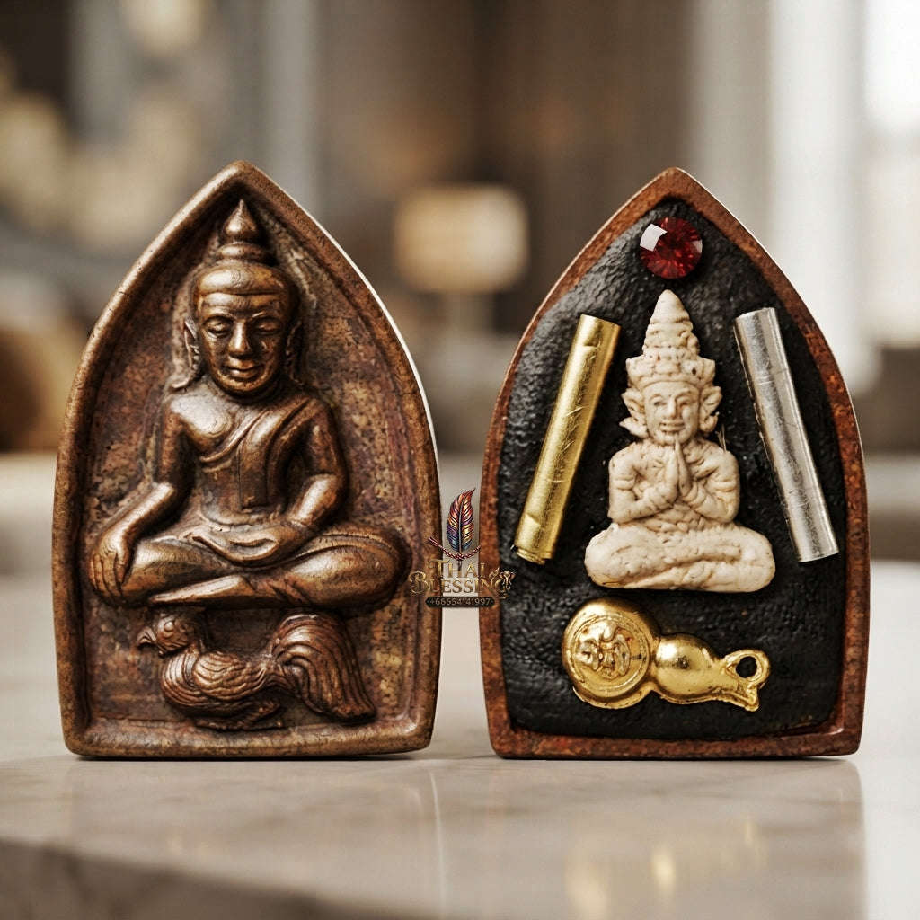 💥 THE ANCIENT COPPER MASTERPIECE OF SOVEREIGN ATTRACTION: THE KHRU BA BAENG MAHA HLONG SUD RAK SAEN SANEHA (COPPER EDITION)!  Sacred "Khun Phaen Maha Hlong Thai Blessing Co By RURUECHA