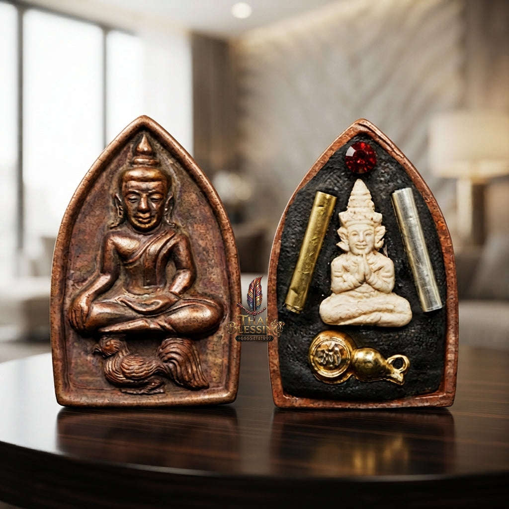 💥 THE ANCIENT COPPER MASTERPIECE OF SOVEREIGN ATTRACTION: THE KHRU BA BAENG MAHA HLONG SUD RAK SAEN SANEHA (COPPER EDITION)!  Sacred "Khun Phaen Maha Hlong Thai Blessing Co By RURUECHA