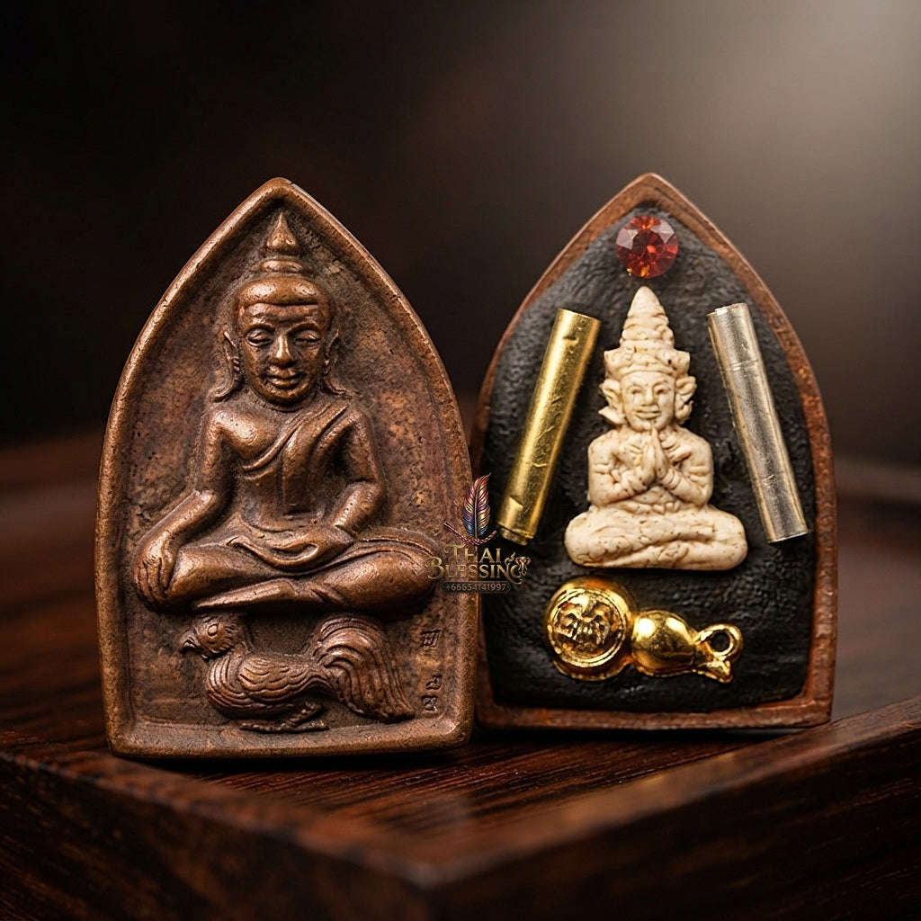 💥 THE ANCIENT COPPER MASTERPIECE OF SOVEREIGN ATTRACTION: THE KHRU BA BAENG MAHA HLONG SUD RAK SAEN SANEHA (COPPER EDITION)!  Sacred "Khun Phaen Maha Hlong Thai Blessing Co By RURUECHA