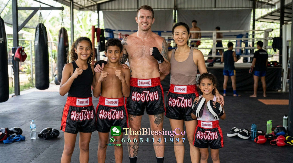 🥊The Apex Striker: Premium Side-Striped Muay Thai Shorts – Authentic Kanok Embroidered Satin Trunks, Quick-Dry Double-Layered Export Grade for Adults and Kids (Black Muay Thai shorts)