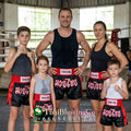 🥊The Apex Striker: Premium Side-Striped Muay Thai Shorts – Authentic Kanok Embroidered Satin Trunks, Quick-Dry Double-Layered Export Grade for Adults and Kids (ฺBlack Muay Thai shorts)