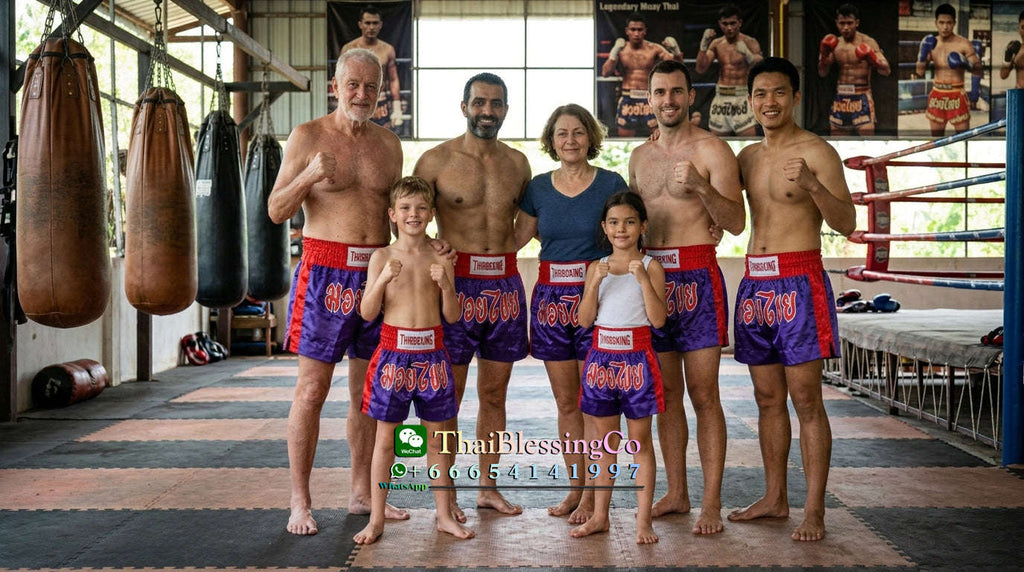 🥊The Apex Striker: Premium Side-Striped Muay Thai Shorts – Authentic Kanok Embroidered Satin Trunks, Quick-Dry Double-Layered Export Grade for Adults and Kids (Purple Muay Thai shorts)