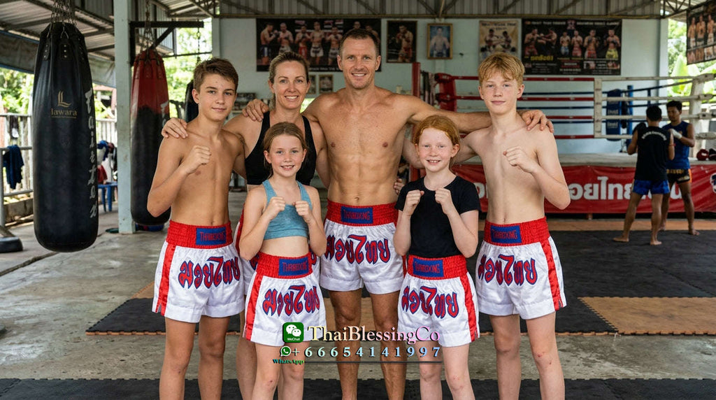 🥊The Apex Striker: Premium Side-Striped Muay Thai Shorts – Authentic Kanok Embroidered Satin Trunks, Quick-Dry Double-Layered Export Grade for Adults and Kids (White Muay Thai shorts)
