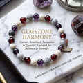 🌿 The "Boho Serenity" Natural Stone Bracelet: Anti-Anxiety & Mental Balance Earth Beads