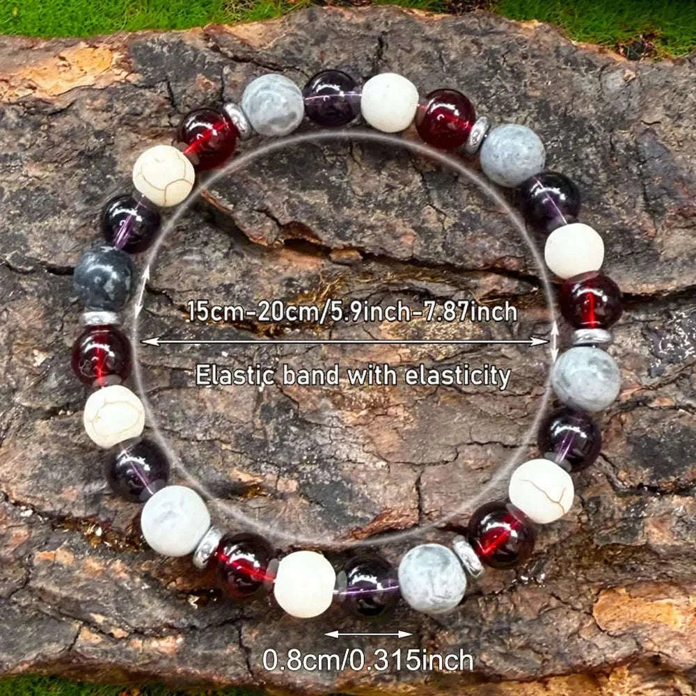 🌿 The "Boho Serenity" Natural Stone Bracelet: Anti-Anxiety & Mental Balance Earth Beads