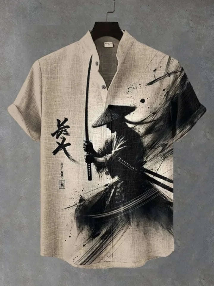 ⚔️ The Bushido Code Edition: Premium Men’s 3D Art Graphic Shirt – High-Definition Samurai Warrior Print, Ultra-Breathable Performance Fabric, and Sophisticated Urban-Casual Short-Sleeve Silhouette