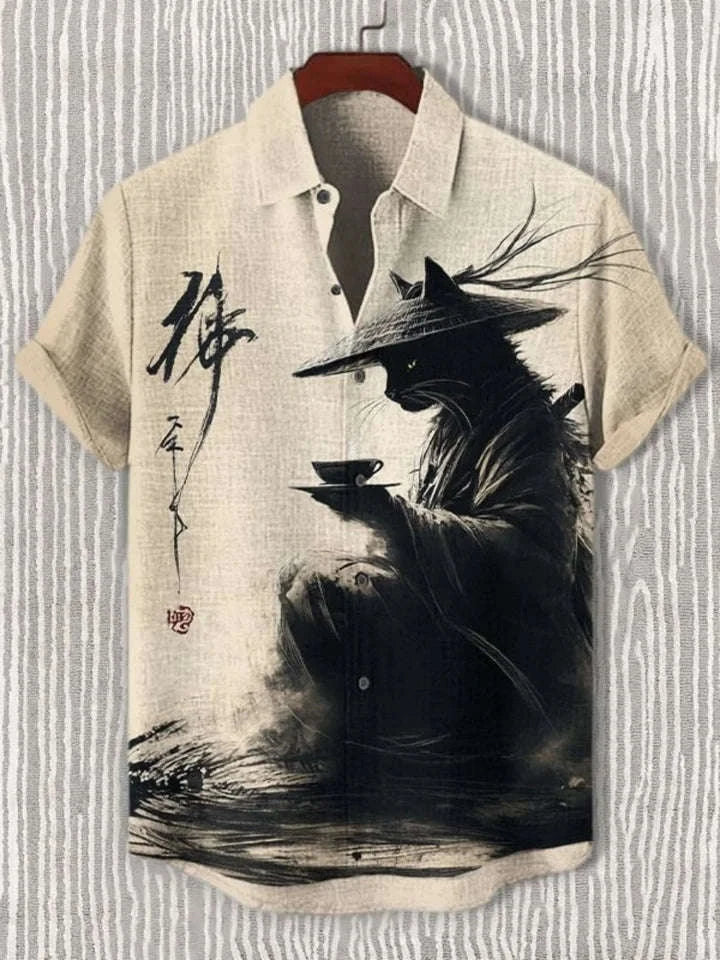 ⚔️ The Bushido Code Edition: Premium Men’s 3D Art Graphic Shirt – High-Definition Samurai Warrior Print, Ultra-Breathable Performance Fabric, and Sophisticated Urban-Casual Short-Sleeve Silhouette