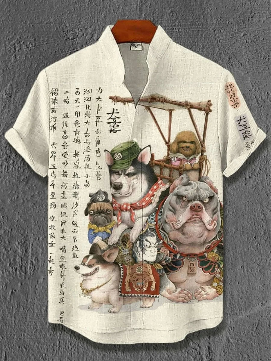 ⚔️ The Bushido Code Edition: Premium Men’s 3D Art Graphic Shirt – High-Definition Samurai Warrior Print, Ultra-Breathable Performance Fabric, and Sophisticated Urban-Casual Short-Sleeve Silhouette ZX545