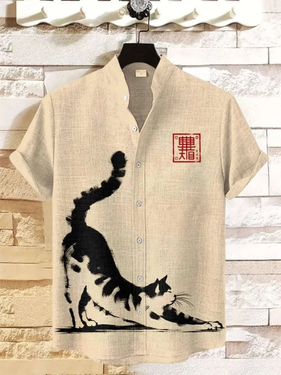 ⚔️ The Bushido Code Edition: Premium Men’s 3D Art Graphic Shirt – High-Definition Samurai Warrior Print, Ultra-Breathable Performance Fabric, and Sophisticated Urban-Casual Short-Sleeve Silhouette ZX544