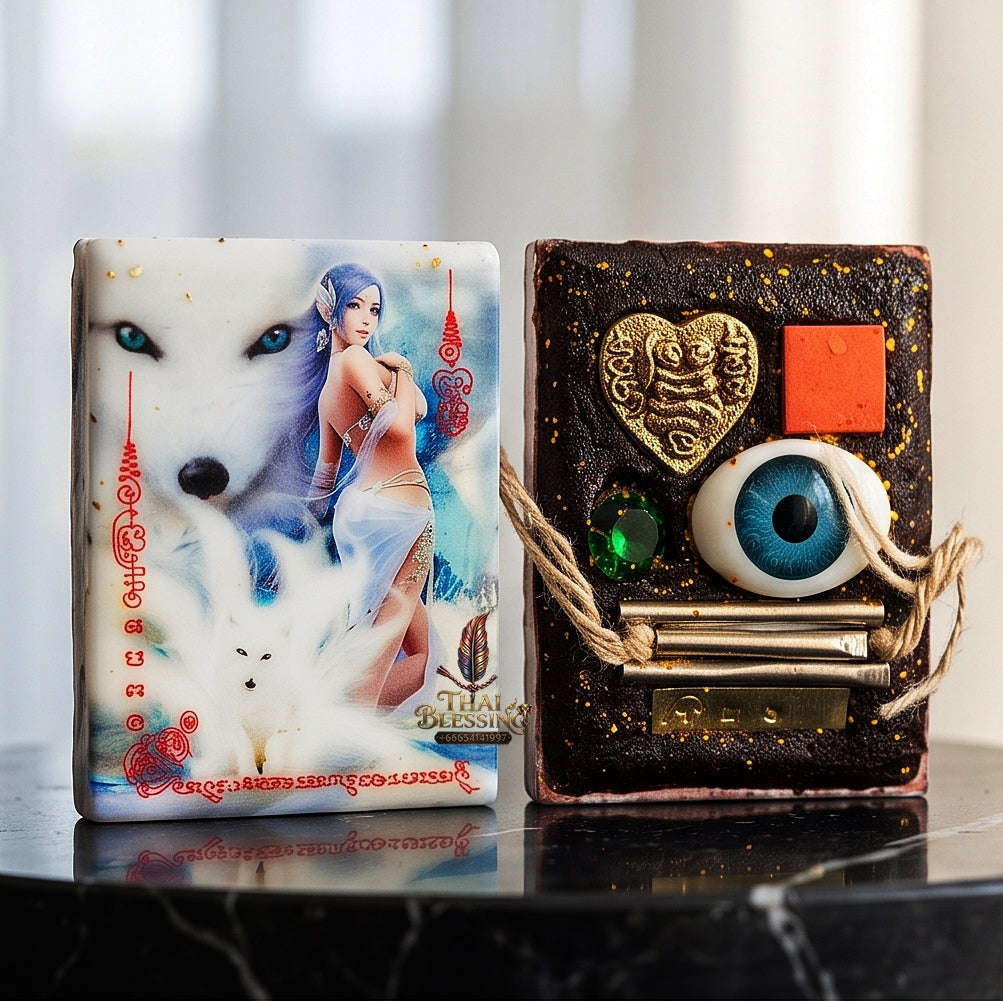 🦊 The Celestial Enchantress: 2025 "Nine-Tailed Fox" Empress Locket – Masterpiece by Luang Pu In, Klong Khee Lek Monastery Thai Blessing Co By RURUECHA
