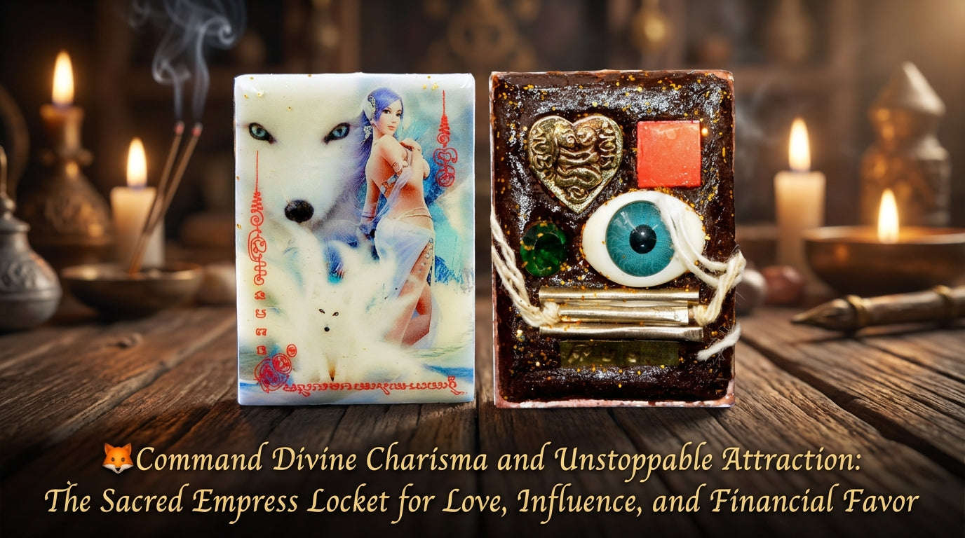 🦊 The Celestial Enchantress: 2025 "Nine-Tailed Fox" Empress Locket – Masterpiece by Luang Pu In, Klong Khee Lek Monastery