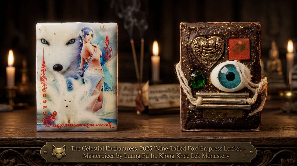 🦊 The Celestial Enchantress: 2025 "Nine-Tailed Fox" Empress Locket – Masterpiece by Luang Pu In, Klong Khee Lek Monastery