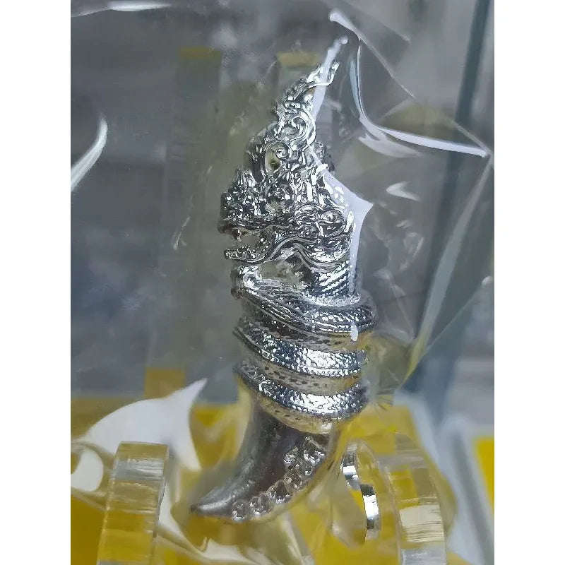 🐍 THE CELESTIAL FANG: PHYA NAKARAT ✨ The Serpent’s Treasure: Luang Pu Saeng "Wealthy Millionaire" Naga Tusk 2019 – Sacred Relic for Instant Fortune, Destiny Opening & Elite Prosperity Premium silver plating