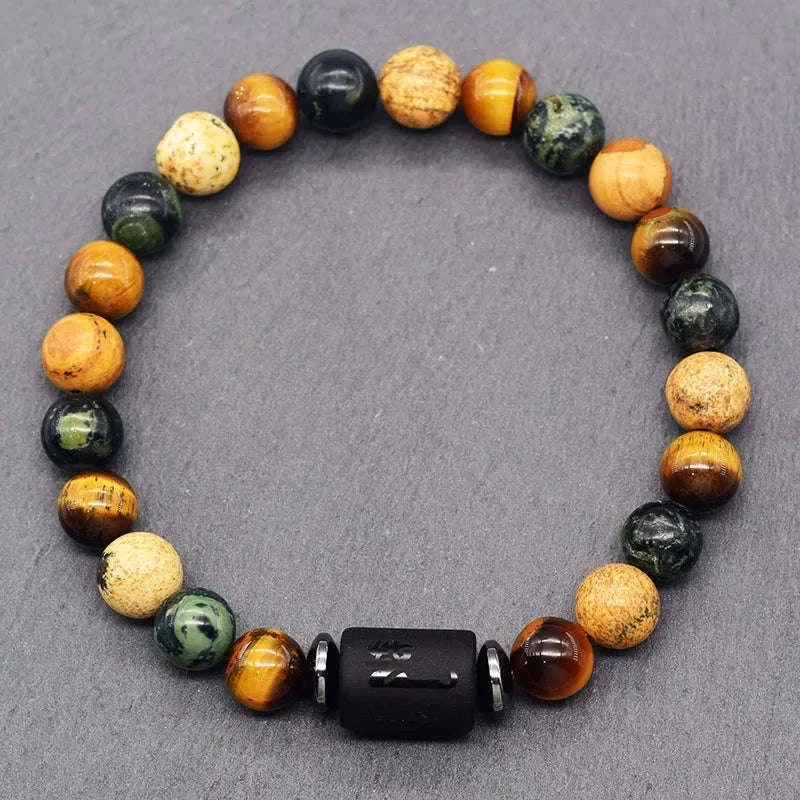 🌌 The "Celestial Identity" 12 Constellation Bracelet: Zodiac Charm & Personality Talisman (Unisex)