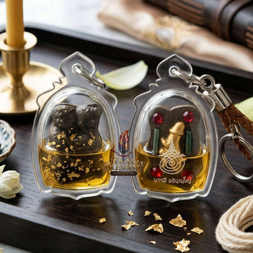 ✨ [The Celestial Union of Infinite Devotion] Sacred "Inn In Fah" (The Heaven-Blessed Couple) – Master-Blessed by Phra Ajarn Anuphong, Wat Uthaitharam (2024) Thai Blessing Co By RURUECHA