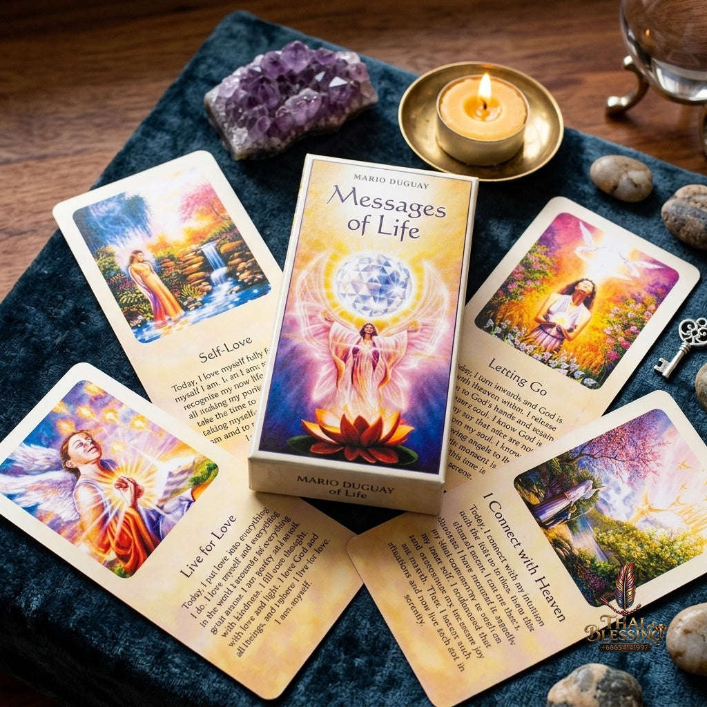 ✨ The Classic Tarot Cards Deck 78-Card Rider-Waite Foundation Set Guidebook: Beginner-Friendly & Premium Tabletop Divination Art Collectible for Fortune Telling Thai Blessing Co By RURUECHA