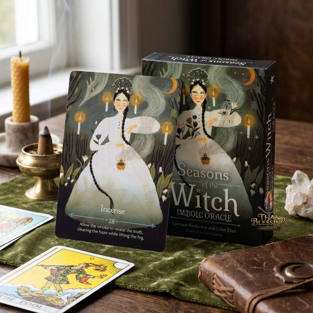 ✨ The Classic Tarot Cards Deck 78-Card Rider-Waite Foundation Set Guidebook: Beginner-Friendly & Premium Tabletop Divination Art Collectible for Fortune Telling Thai Blessing Co By RURUECHA