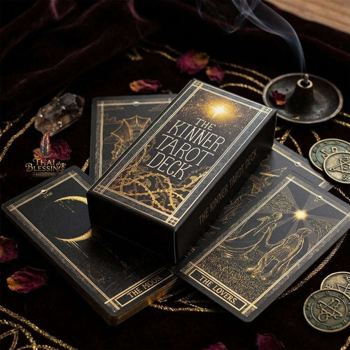 ✨ The Classic Tarot Cards Deck 78-Card Rider-Waite Foundation Set Guidebook: Beginner-Friendly & Premium Tabletop Divination Art Collectible for Fortune Telling Thai Blessing Co By RURUECHA