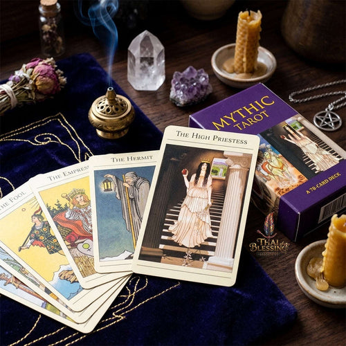 ✨ The Classic Tarot Cards Deck 78-Card Rider-Waite Foundation Set Guidebook: Beginner-Friendly & Premium Tabletop Divination Art Collectible for Fortune Telling