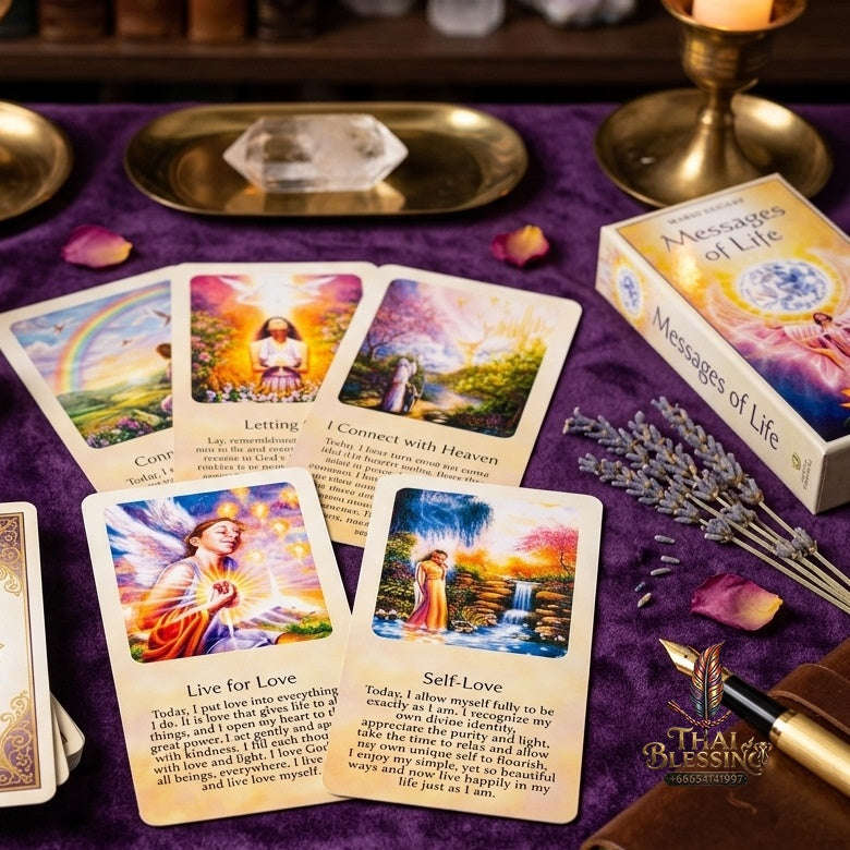 ✨ The Classic Tarot Cards Deck 78-Card Rider-Waite Foundation Set Guidebook: Beginner-Friendly & Premium Tabletop Divination Art Collectible for Fortune Telling Thai Blessing Co By RURUECHA
