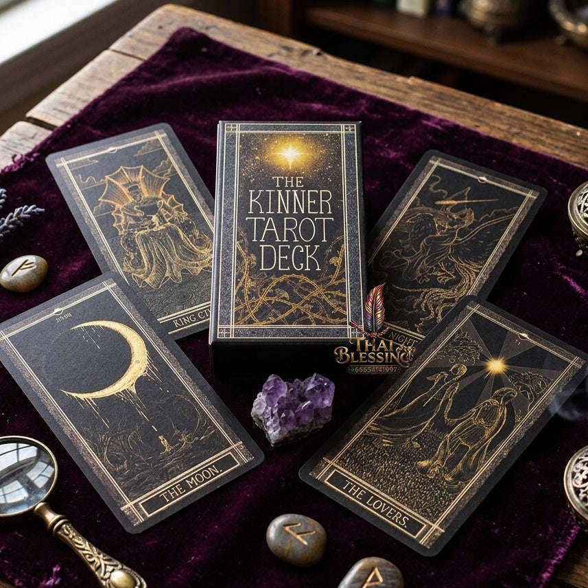 ✨ The Classic Tarot Cards Deck 78-Card Rider-Waite Foundation Set Guidebook: Beginner-Friendly & Premium Tabletop Divination Art Collectible for Fortune Telling Thai Blessing Co By RURUECHA