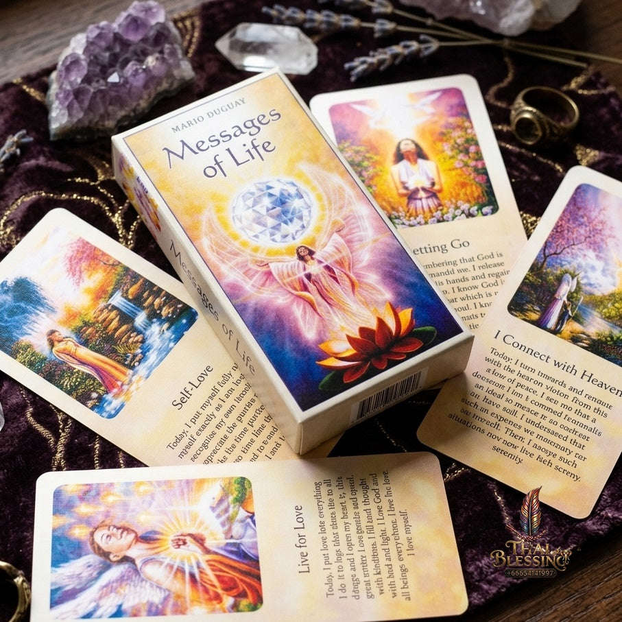 ✨ The Classic Tarot Cards Deck 78-Card Rider-Waite Foundation Set Guidebook: Beginner-Friendly & Premium Tabletop Divination Art Collectible for Fortune Telling Thai Blessing Co By RURUECHA