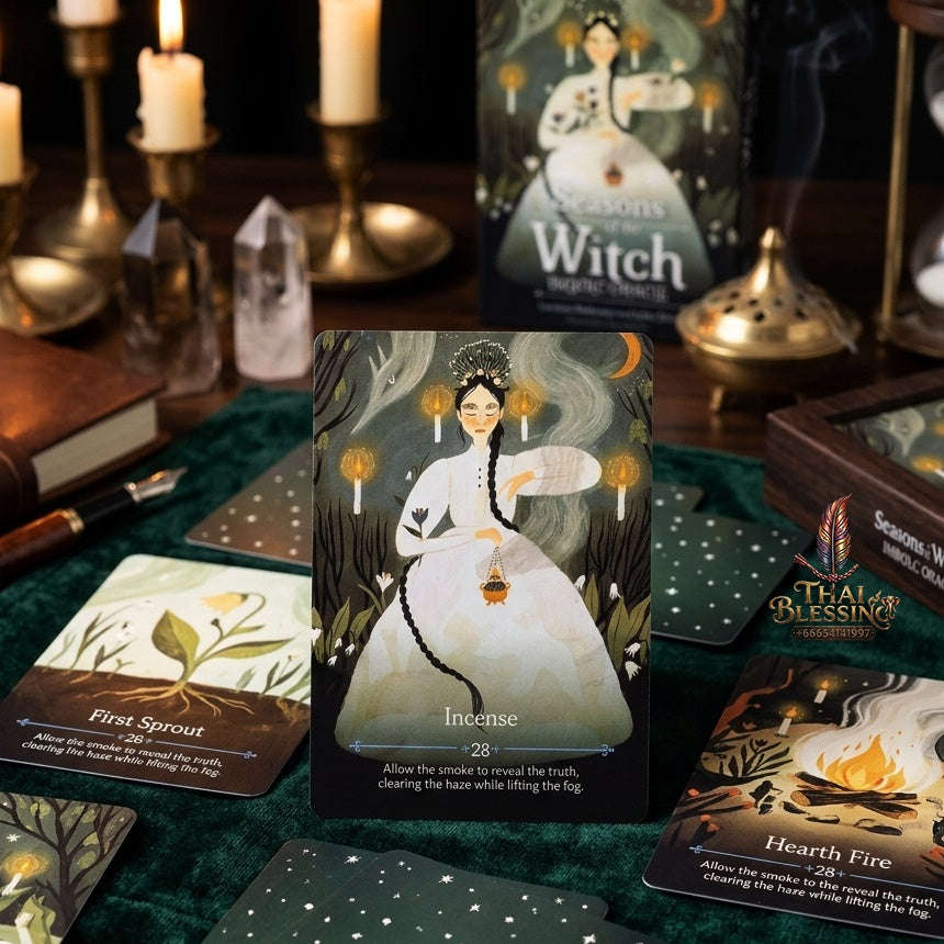 ✨ The Classic Tarot Cards Deck 78-Card Rider-Waite Foundation Set Guidebook: Beginner-Friendly & Premium Tabletop Divination Art Collectible for Fortune Telling Thai Blessing Co By RURUECHA