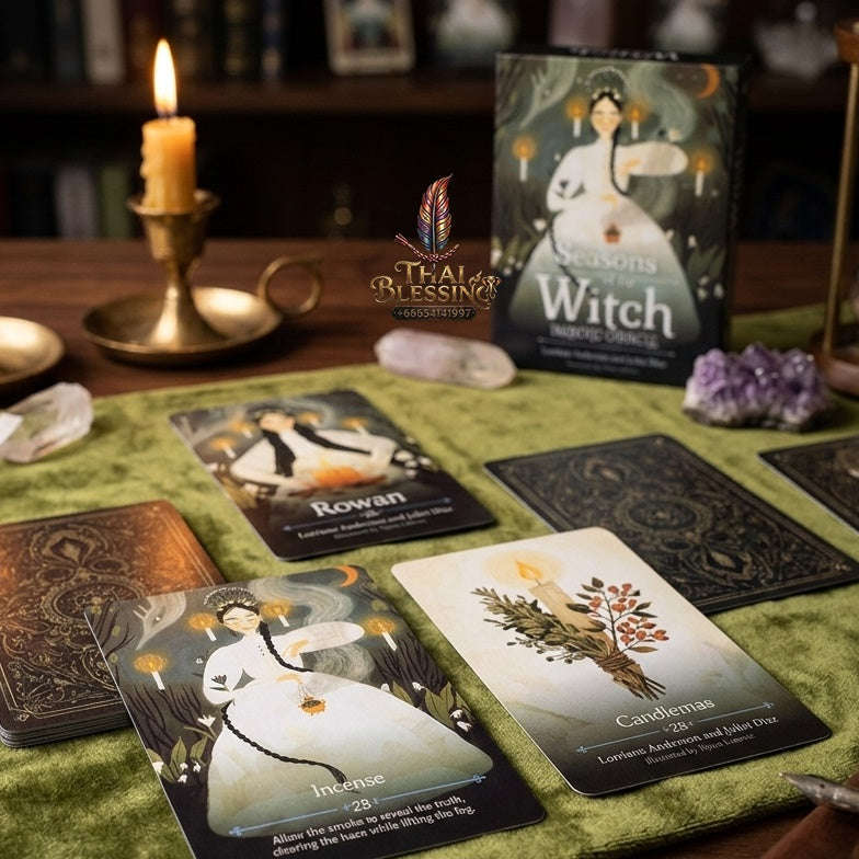 ✨ The Classic Tarot Cards Deck 78-Card Rider-Waite Foundation Set Guidebook: Beginner-Friendly & Premium Tabletop Divination Art Collectible for Fortune Telling Thai Blessing Co By RURUECHA