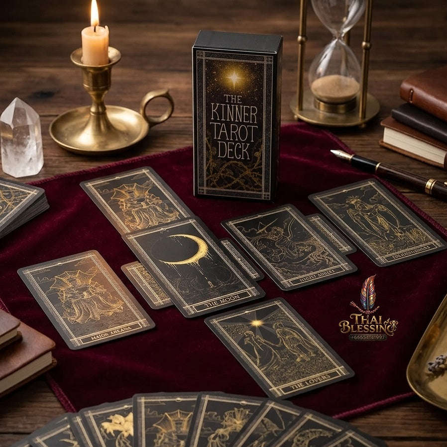 ✨ The Classic Tarot Cards Deck 78-Card Rider-Waite Foundation Set Guidebook: Beginner-Friendly & Premium Tabletop Divination Art Collectible for Fortune Telling Thai Blessing Co By RURUECHA