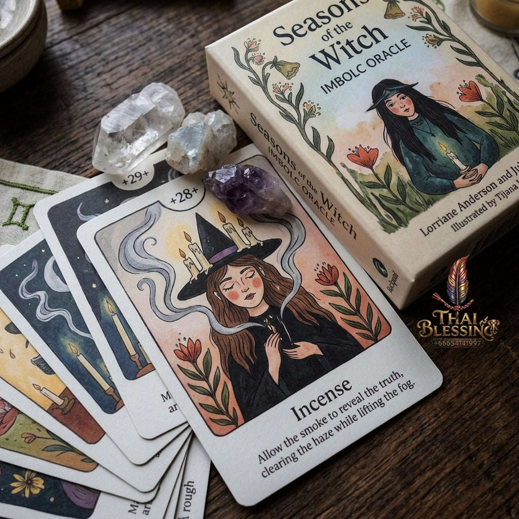 ✨ The Classic Tarot Cards Deck 78-Card Rider-Waite Foundation Set Guidebook: Beginner-Friendly & Premium Tabletop Divination Art Collectible for Fortune Telling Thai Blessing Co By RURUECHA
