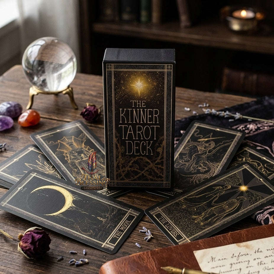 ✨ The Classic Tarot Cards Deck 78-Card Rider-Waite Foundation Set Guidebook: Beginner-Friendly & Premium Tabletop Divination Art Collectible for Fortune Telling Thai Blessing Co By RURUECHA