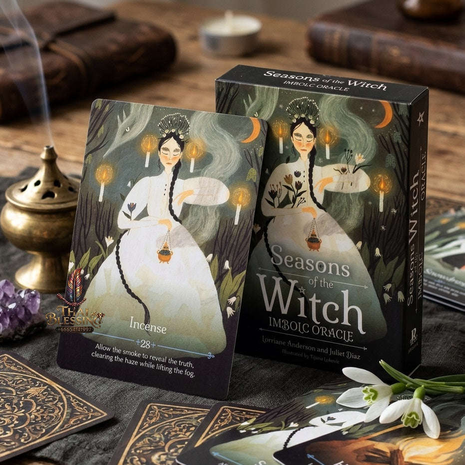 ✨ The Classic Tarot Cards Deck 78-Card Rider-Waite Foundation Set Guidebook: Beginner-Friendly & Premium Tabletop Divination Art Collectible for Fortune Telling Thai Blessing Co By RURUECHA