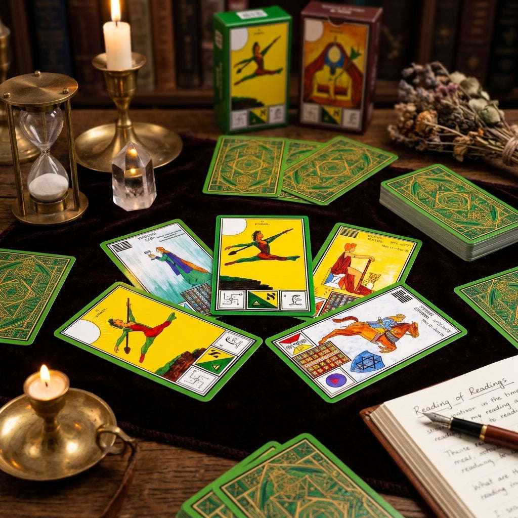 ✨ The Classic Tarot Cards Deck 78-Card Rider-Waite Foundation Set Guidebook: Beginner-Friendly & Premium Tabletop Divination Art Collectible for Fortune Telling Thai Blessing Co By RURUECHA