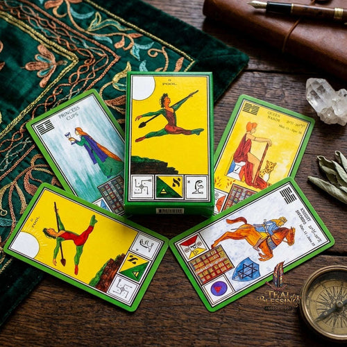 ✨ The Classic Tarot Cards Deck 78-Card Rider-Waite Foundation Set Guidebook: Beginner-Friendly & Premium Tabletop Divination Art Collectible for Fortune Telling Thai Blessing Co By RURUECHA