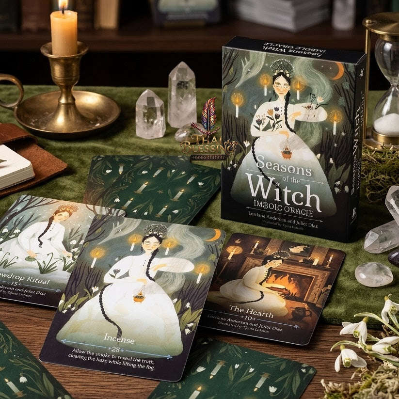 ✨ The Classic Tarot Cards Deck 78-Card Rider-Waite Foundation Set Guidebook: Beginner-Friendly & Premium Tabletop Divination Art Collectible for Fortune Telling Thai Blessing Co By RURUECHA