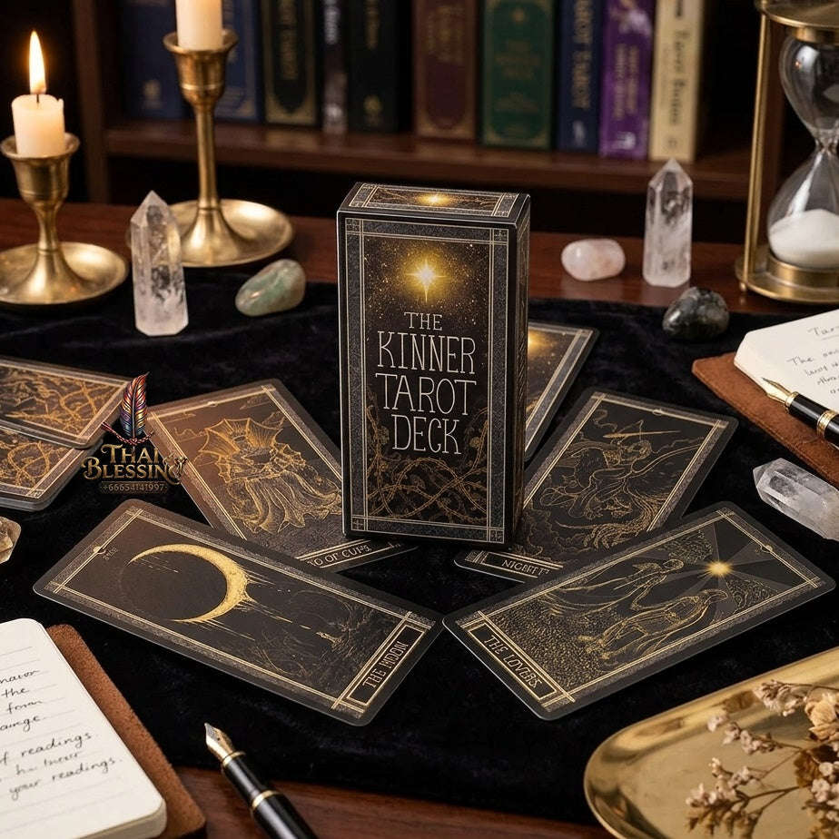 ✨ The Classic Tarot Cards Deck 78-Card Rider-Waite Foundation Set Guidebook: Beginner-Friendly & Premium Tabletop Divination Art Collectible for Fortune Telling Thai Blessing Co By RURUECHA