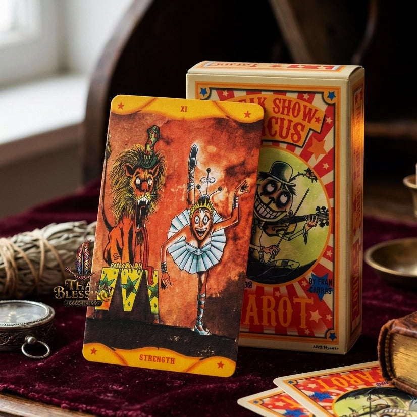 The Classic Tarot Cards Deck - 78-Card Rider-Waite Foundation Set with Guidebook | Beginner-Friendly & Premium Tabletop Divination Art Collectible for Fortune Telling Thai Blessing Co By RURUECHA